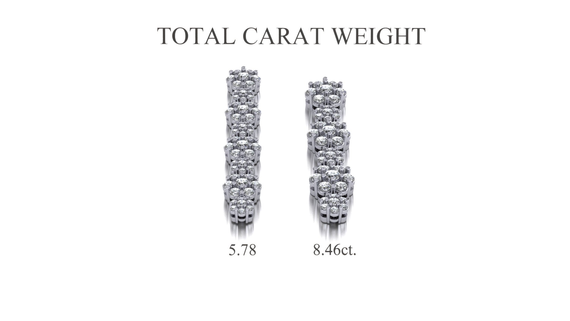 Flower Cluster Diamond Bracelet in Gold or Platinum